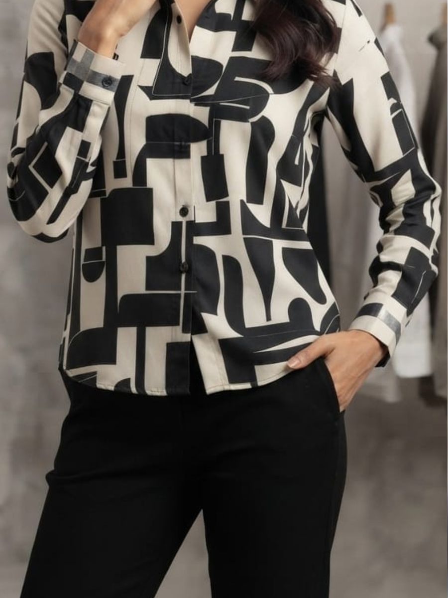 formal printed shirt